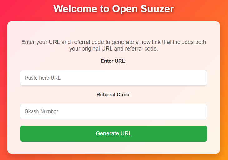 Referral Page Screenshot